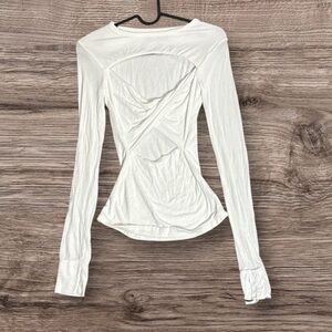 Michael Lauren White Long Sleeve Top XS NWT